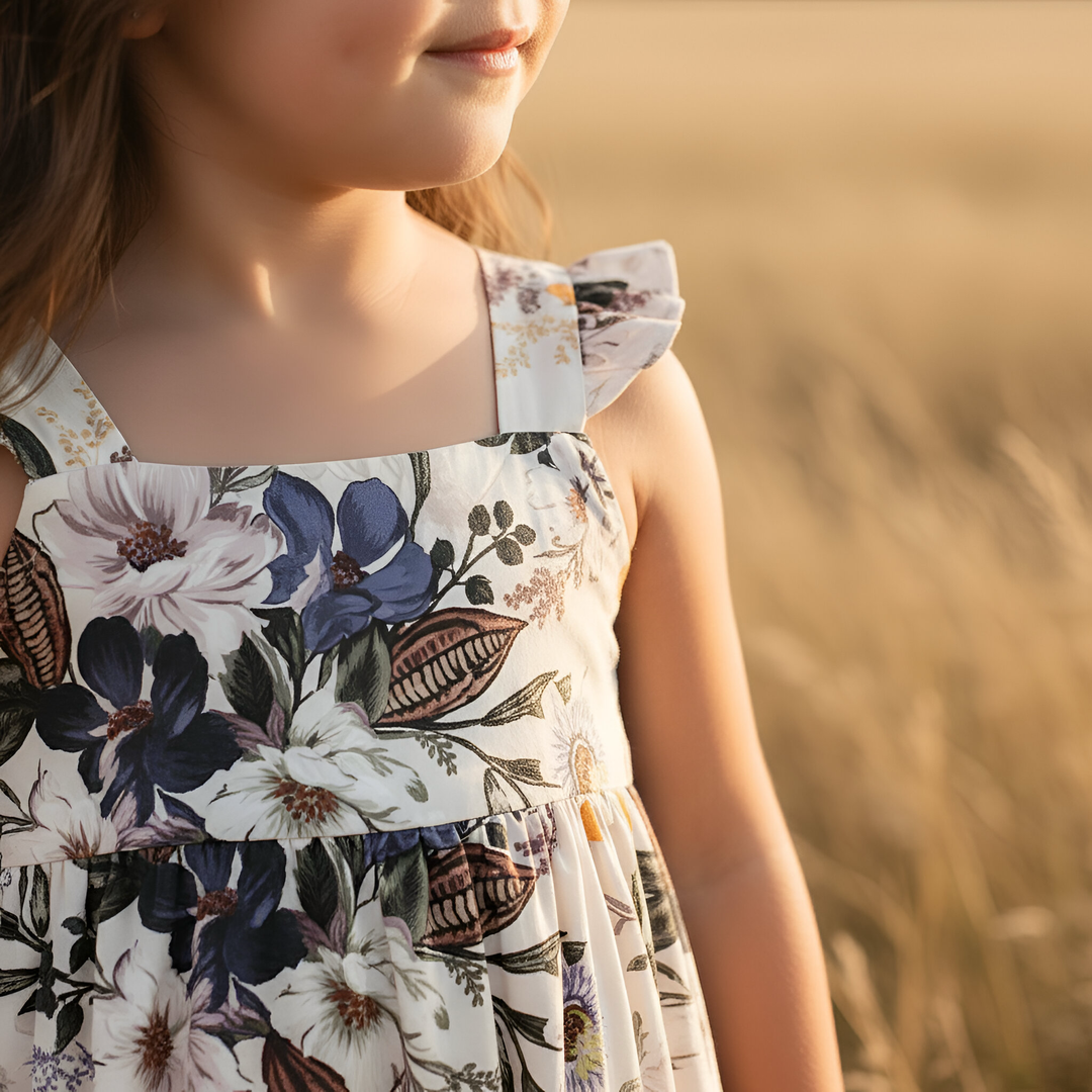 Girls Maxi Dress - Native Floral