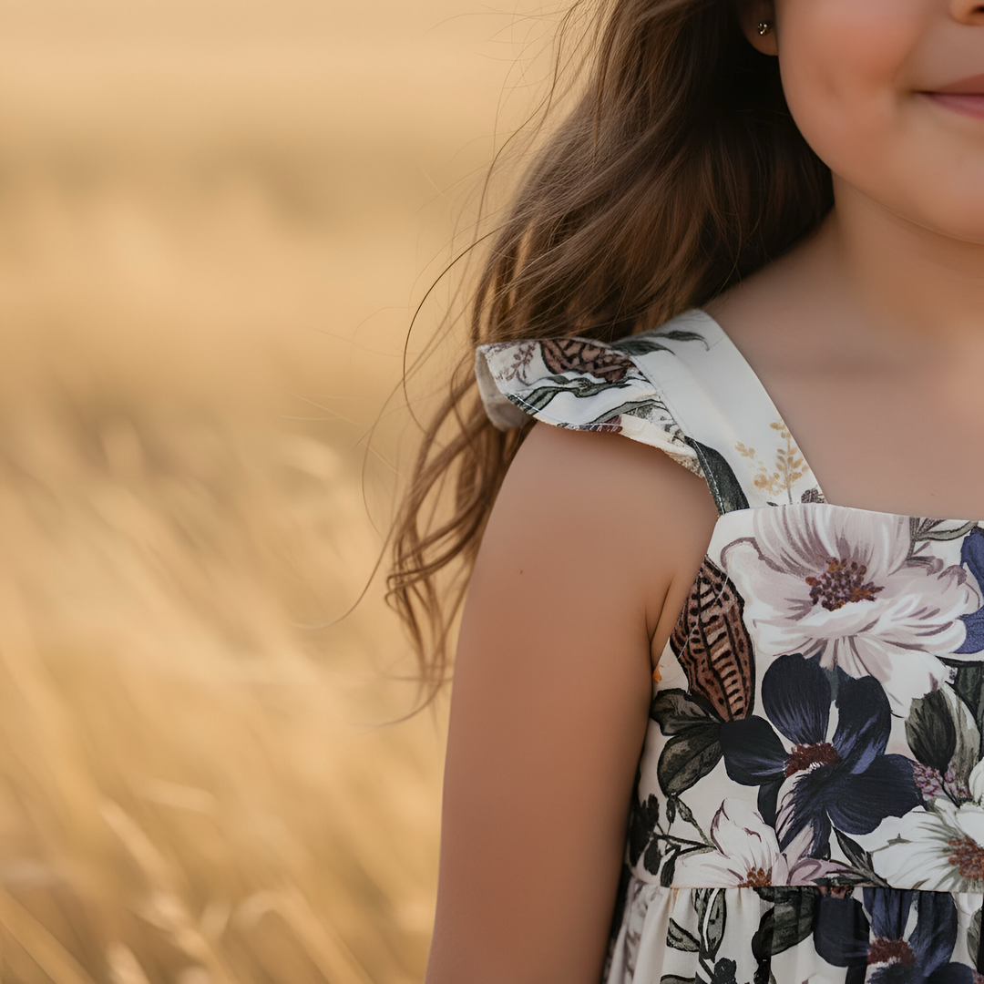 Girls Maxi Dress - Native Floral