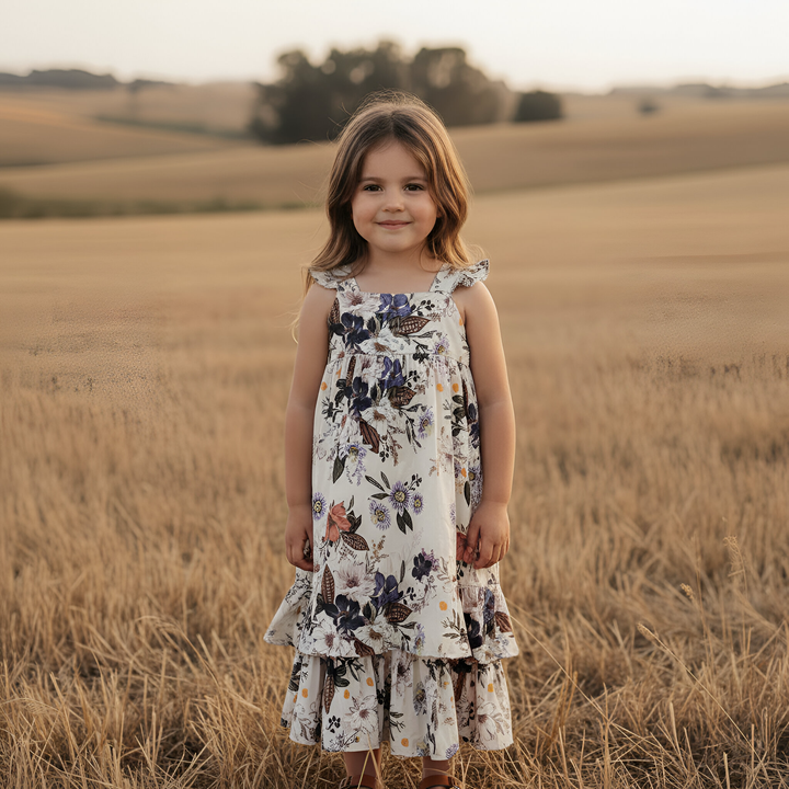 Girls Maxi Dress - Native Floral