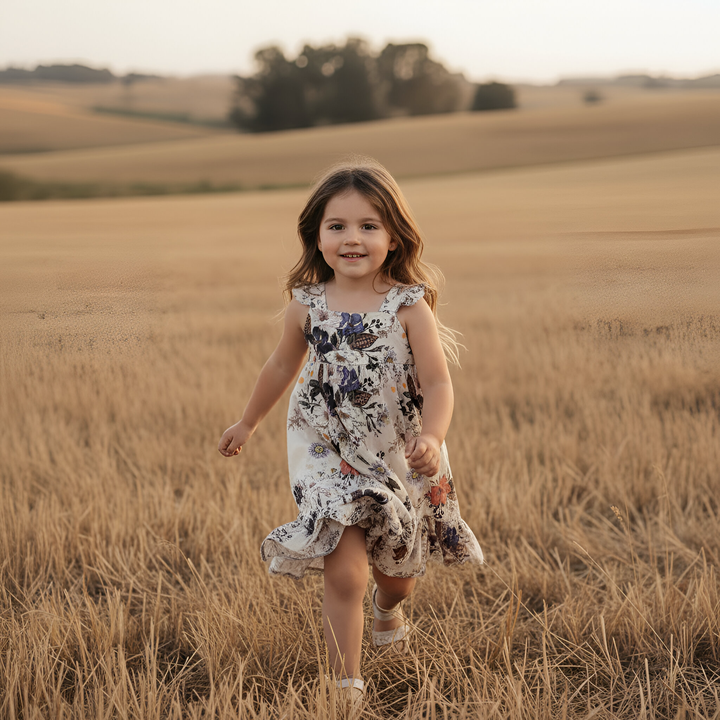 Girls Maxi Dress - Native Floral