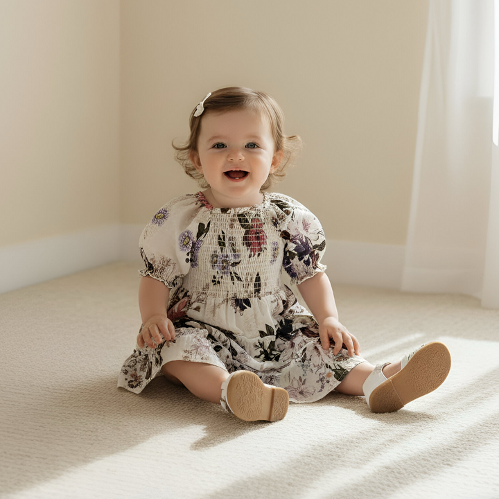 Baby Girls Daisy Dress -  Native Floral