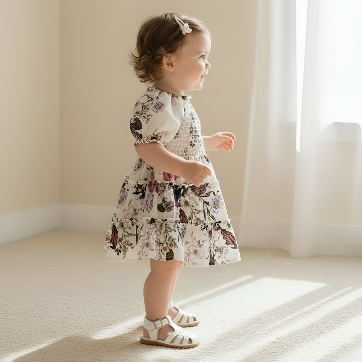 Baby Girls Daisy Dress -  Native Floral