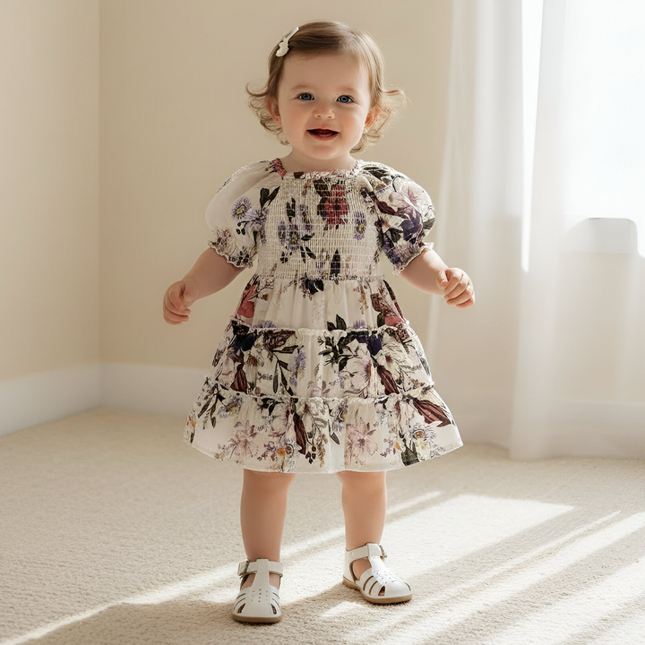 Baby Girls Daisy Dress -  Native Floral