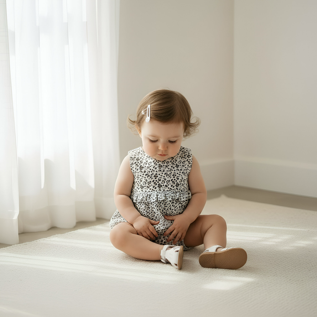 Baby Girls Nora Playsuit - Navy Daisy