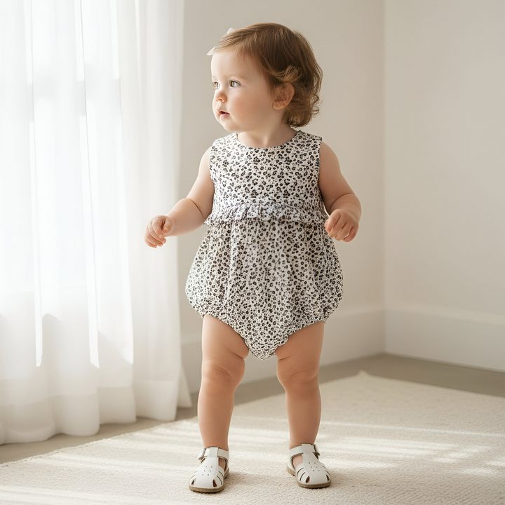 Baby Girls Nora Playsuit - Navy Daisy