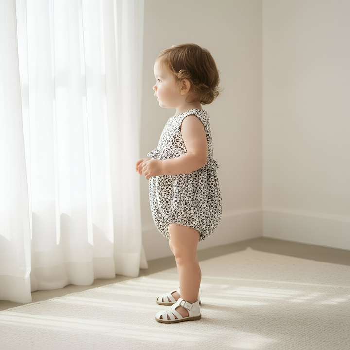 Baby Girls Nora Playsuit - Navy Daisy