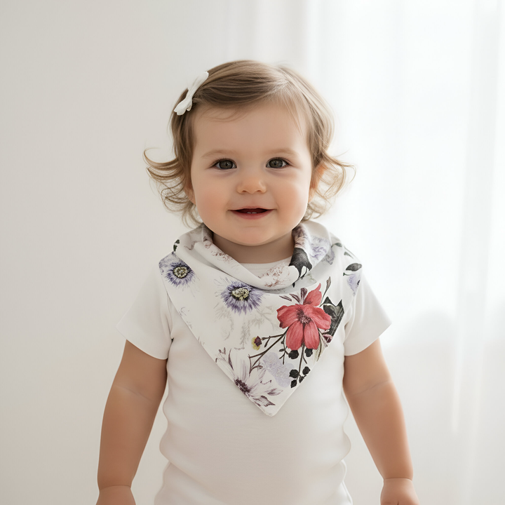 Baby Girls Dribble Bib - Native Floral