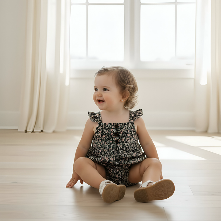 Baby Girls Freya Playsuit - Vintage Posy