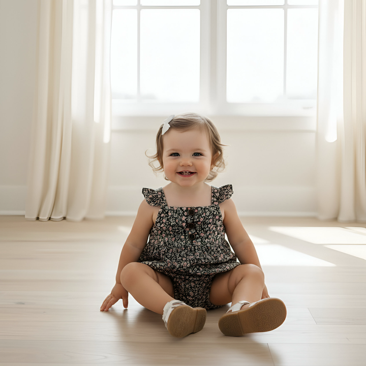 Baby Girls Freya Playsuit - Vintage Posy