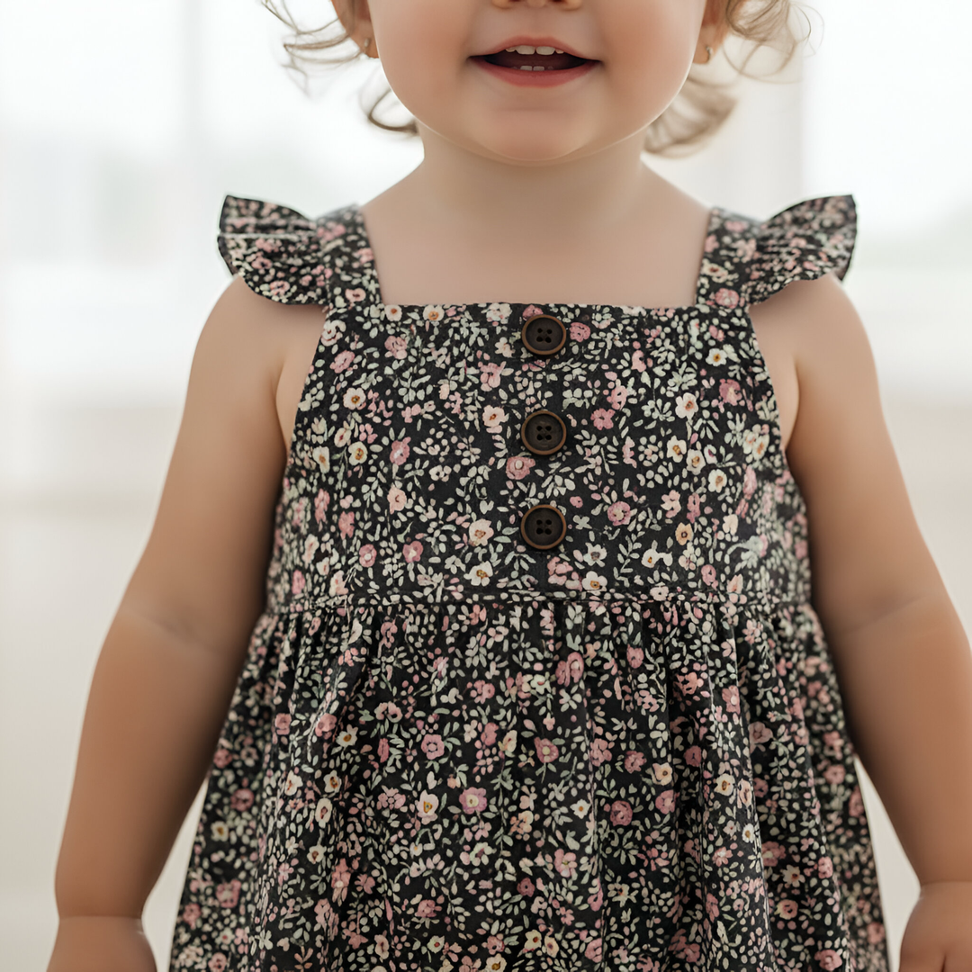 Baby Girls Freya Playsuit - Vintage Posy
