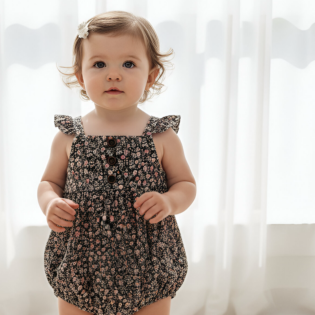 Baby Girls Freya Playsuit - Vintage Posy