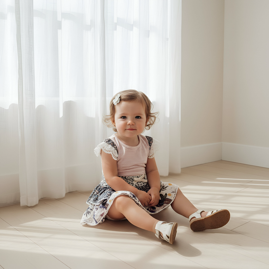 Baby Girls Frilly Pilcher Skirt - Meadow Florals