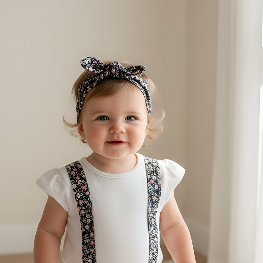 Girls Headband - Vintage Posy