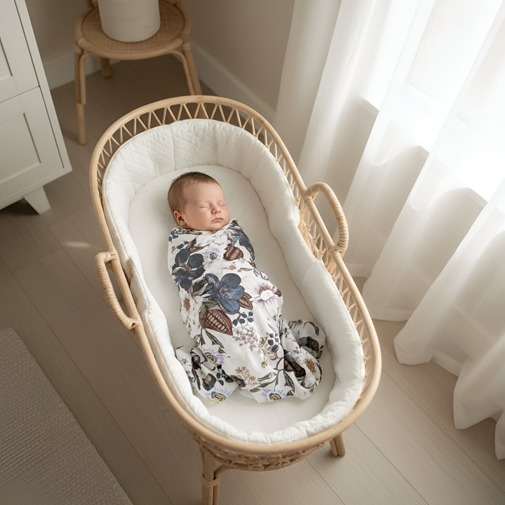 Girls Muslin Wrap - Meadow Nights