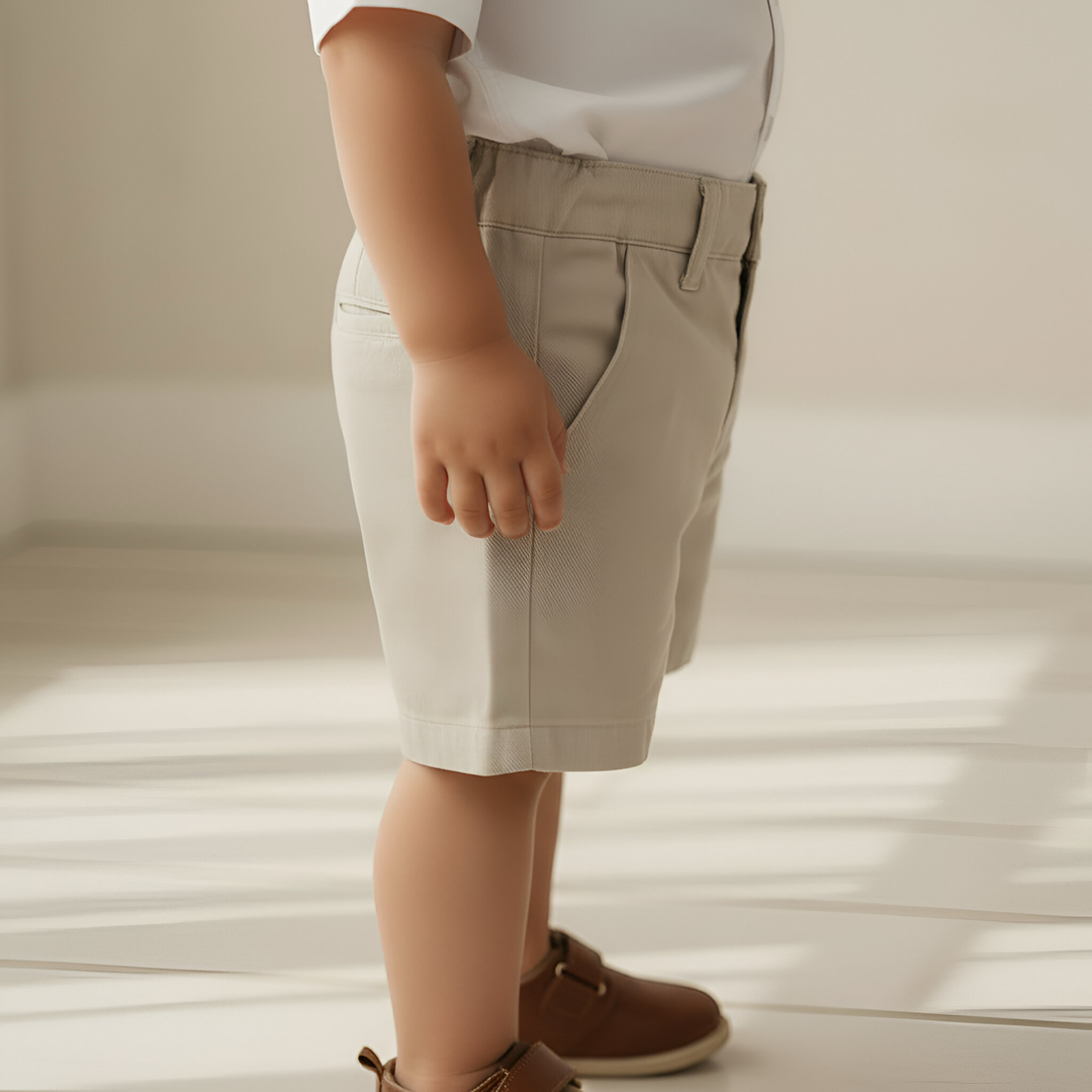 Baby Boys Chino Shorts - Stone 26