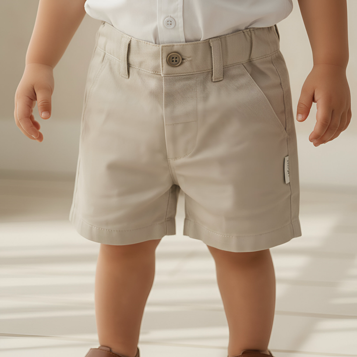 Baby Boys Chino Shorts - Stone 26