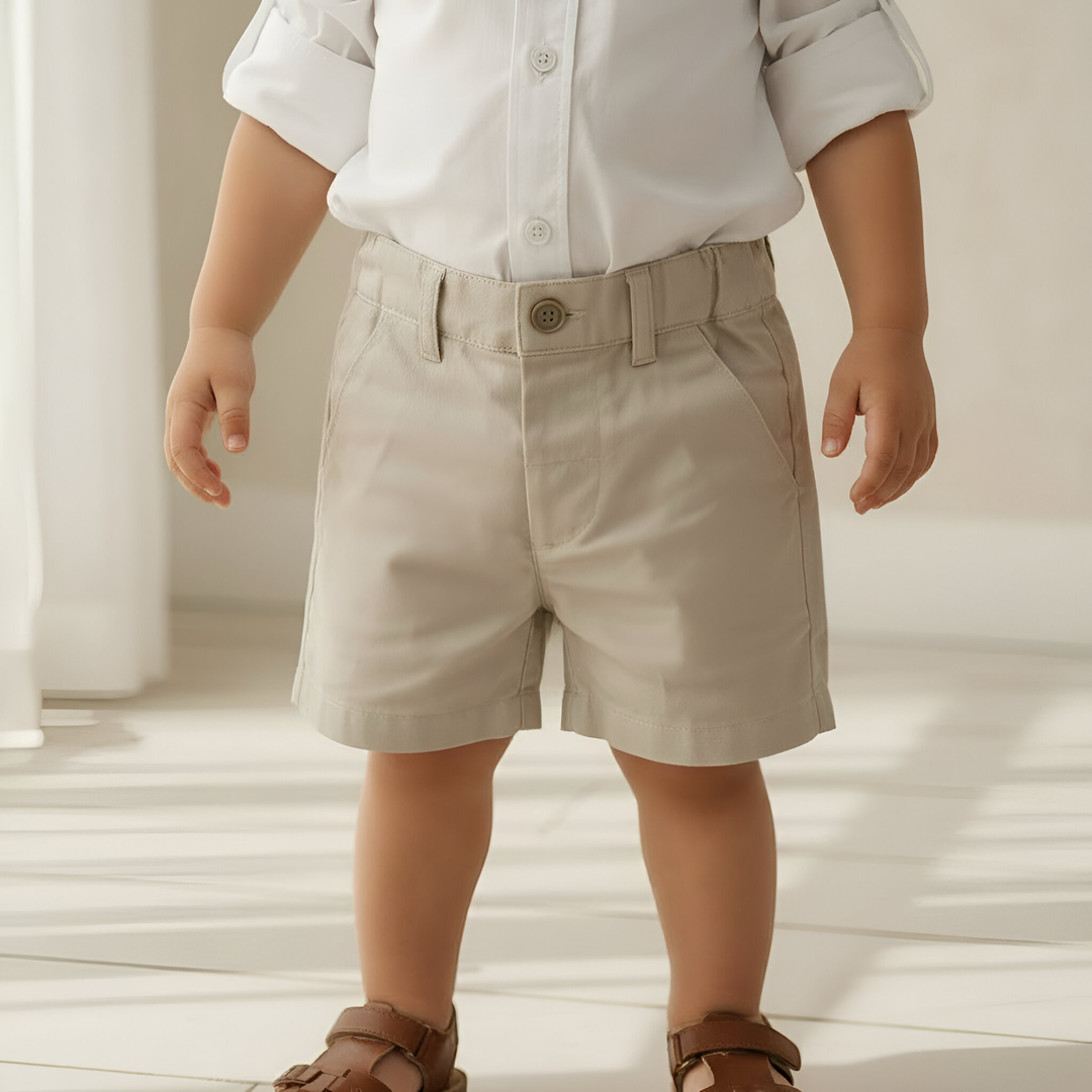 Baby Boys Chino Shorts - Stone 26
