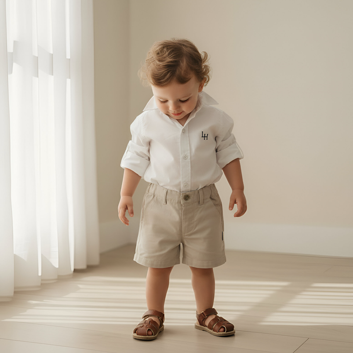 Baby Boys Chino Shorts - Stone 26
