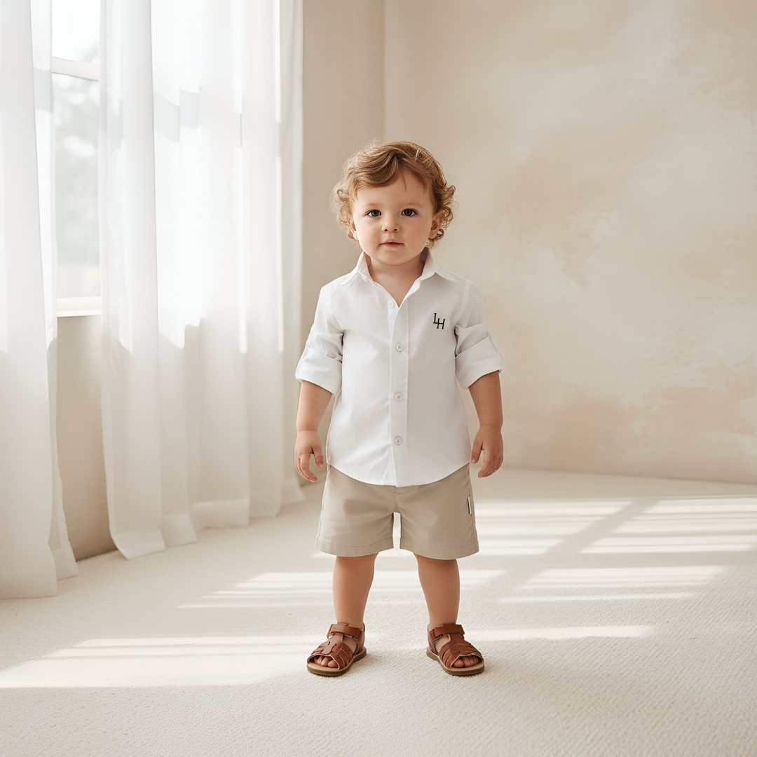 Baby Boys Chino Shorts - Stone 26