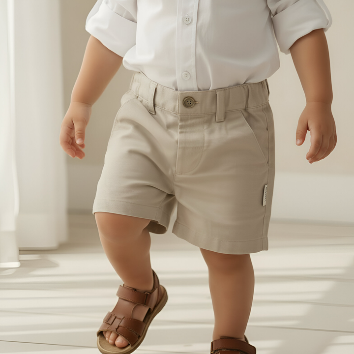 Baby Boys Chino Shorts - Stone 26