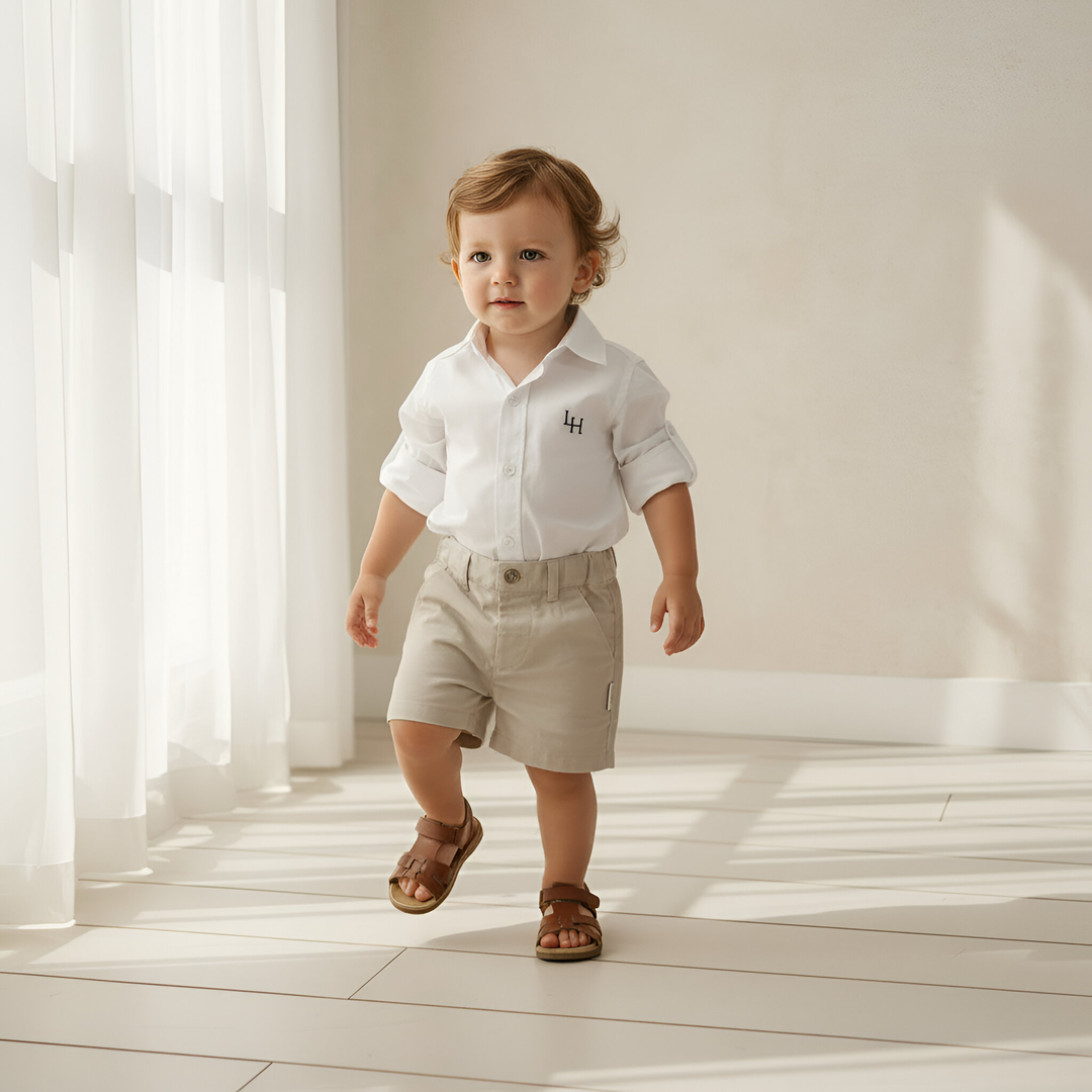 Baby Boys Chino Shorts - Stone 26