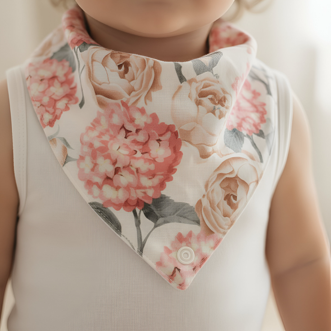 Baby Girls Dribble Bib - Pink Blossom