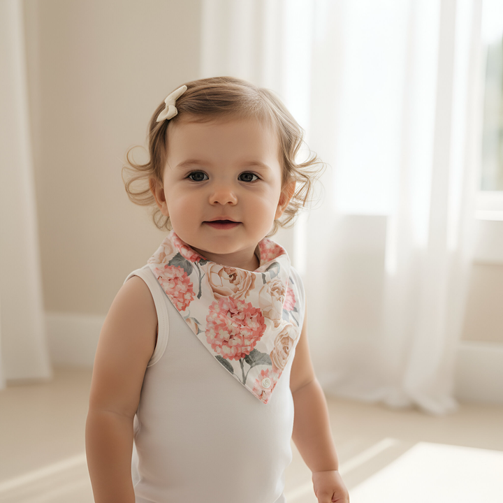 Baby Girls Dribble Bib - Pink Blossom