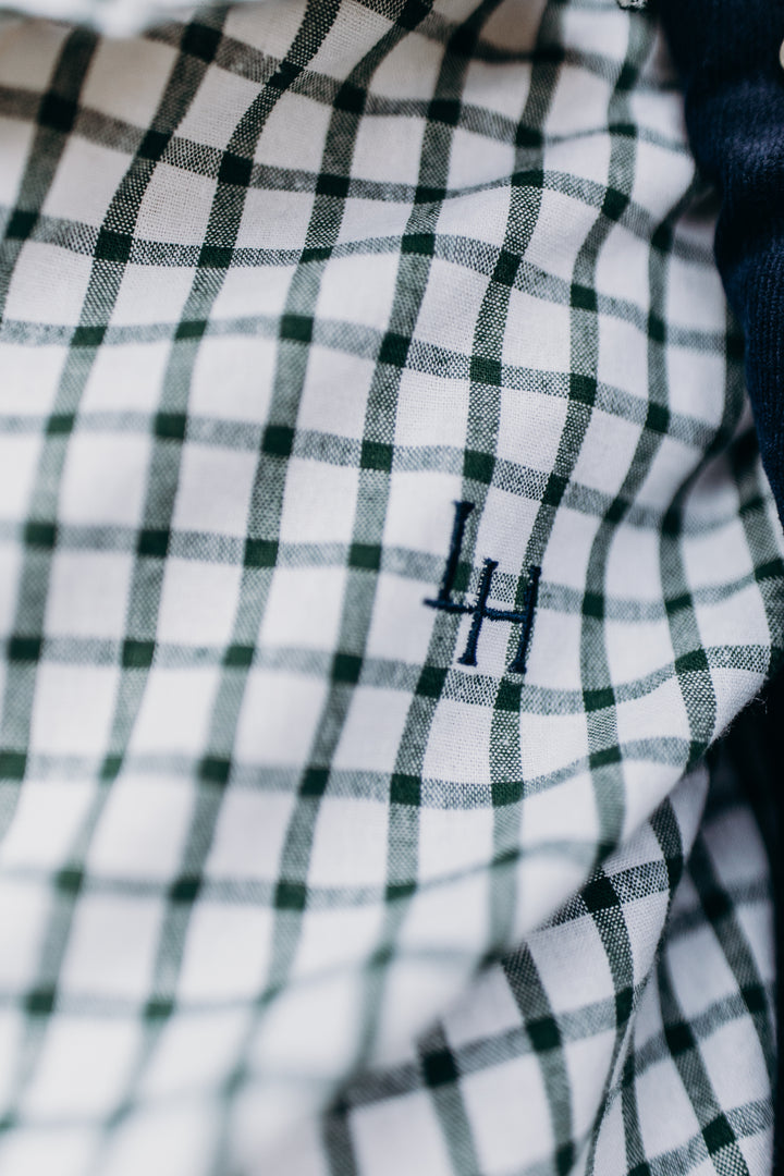 Boys Oxford Dress Shirt - Green Check