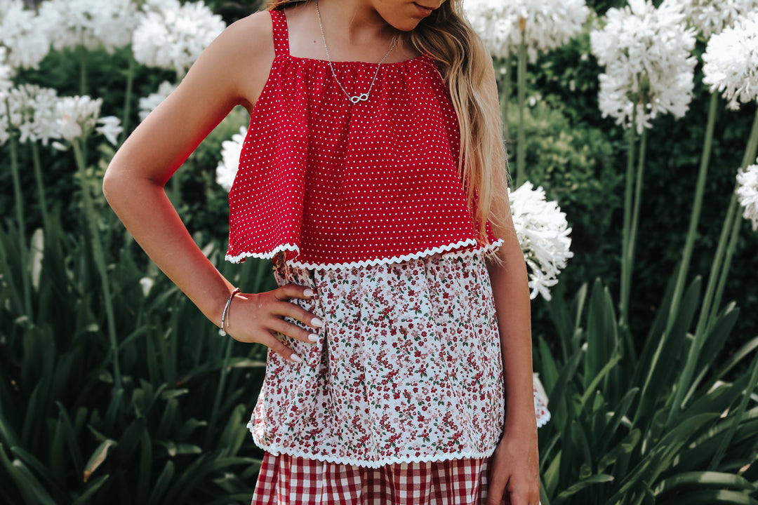 Girls Sadie Dress -  Festive Floral