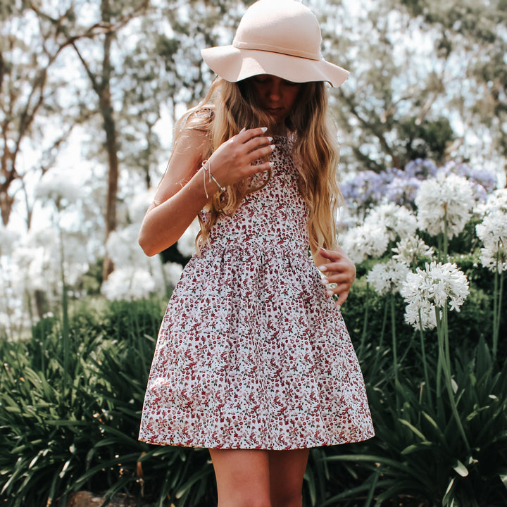 Girls Ellie Dress - Pink Petite Floral