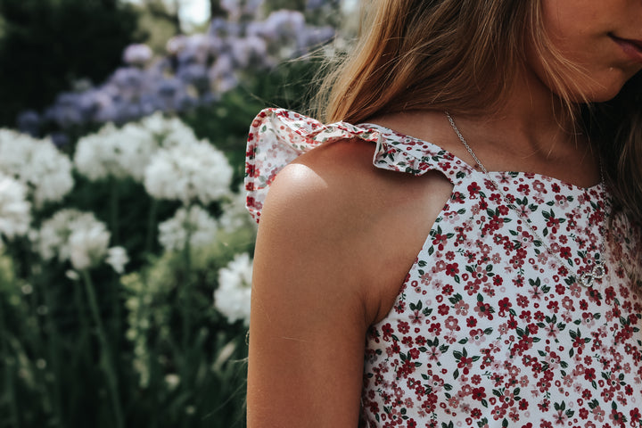 Girls Ellie Dress - Pink Petite Floral