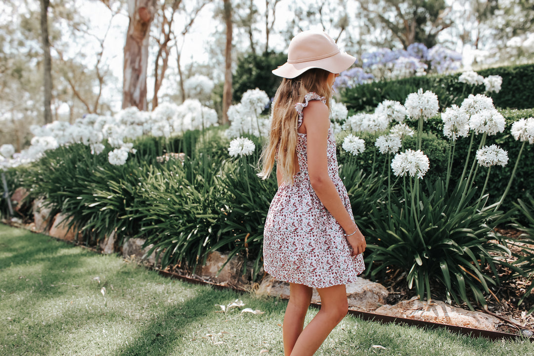 Girls Ellie Dress - Pink Petite Floral