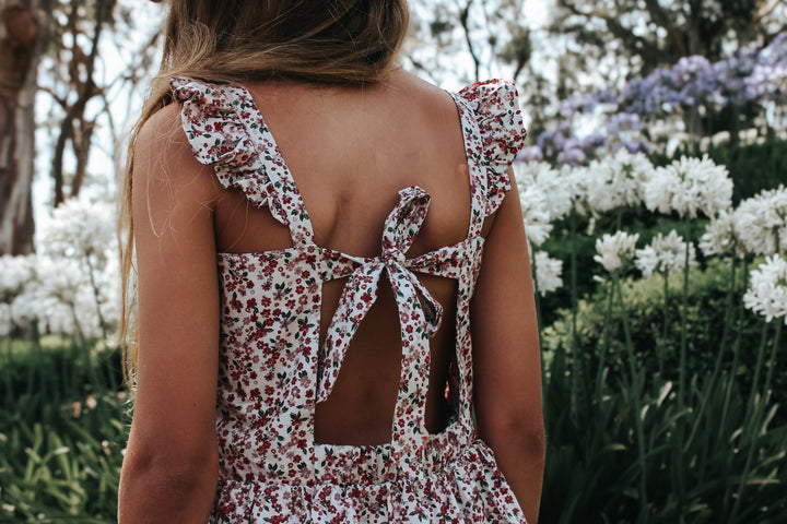 Girls Ellie Dress - Pink Petite Floral