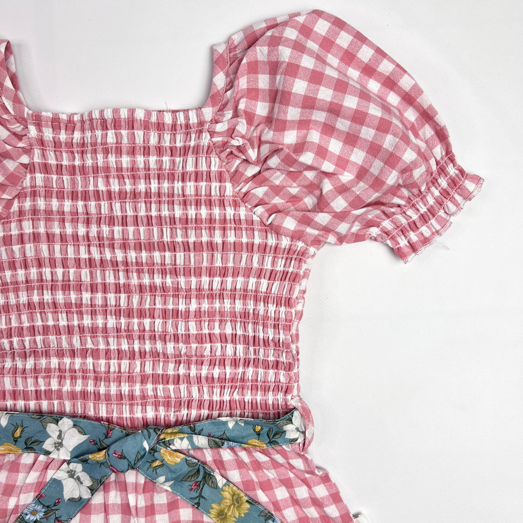 Girls Tilly Playsuit -  Pink Check