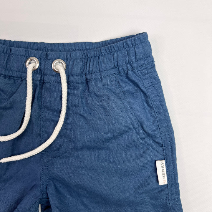 Baby Boys Sonny Short - Blue Linen 26