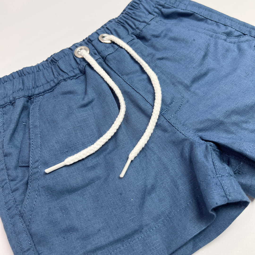 Baby Boys Sonny Short - Blue Linen 26