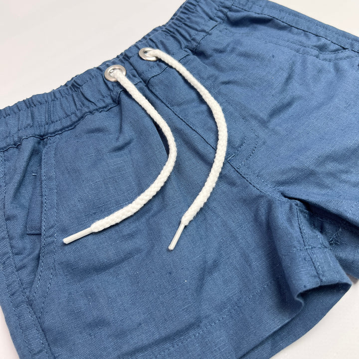 Baby Boys Sonny Short - Blue Linen 26