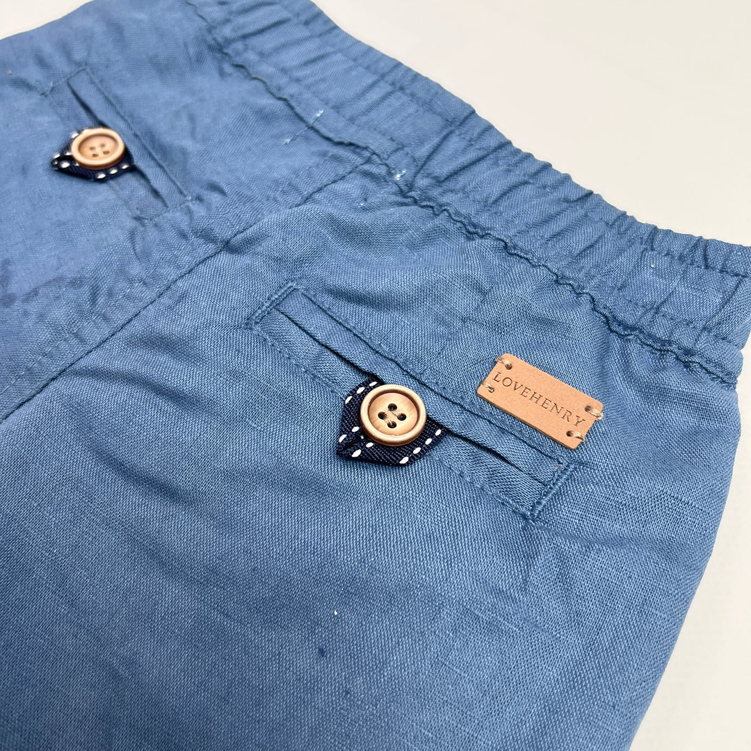 Baby Boys Sonny Short - Blue Linen 26