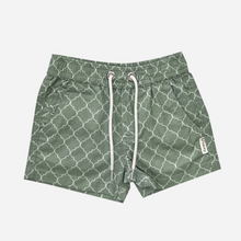 Load image into Gallery viewer, Boys Sonny Shorts - Green Geo Print
