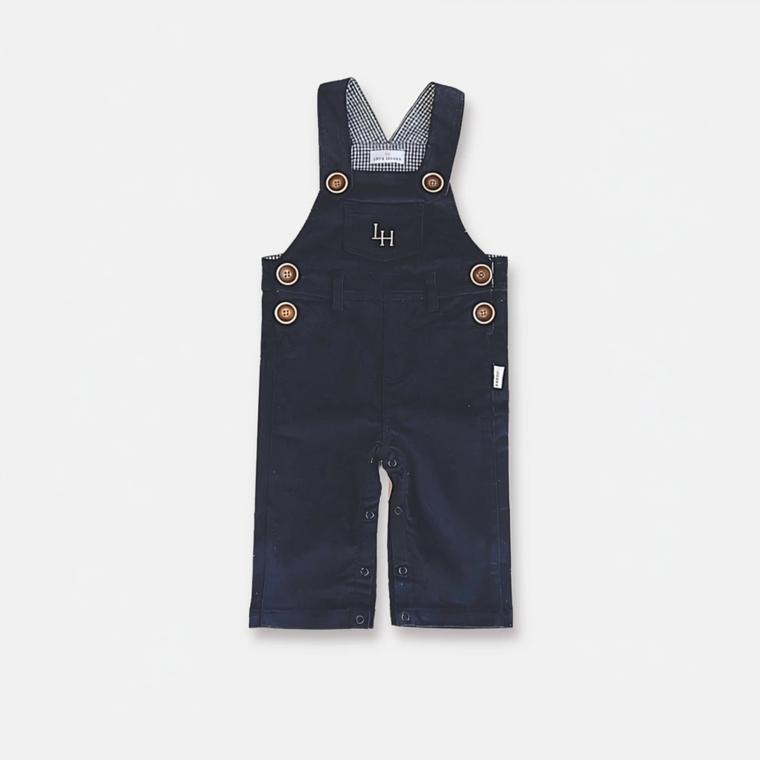 Baby Boys Roy Dungaree - Navy Corduroy