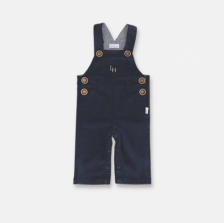 Baby Boys Roy Dungaree - Navy Corduroy