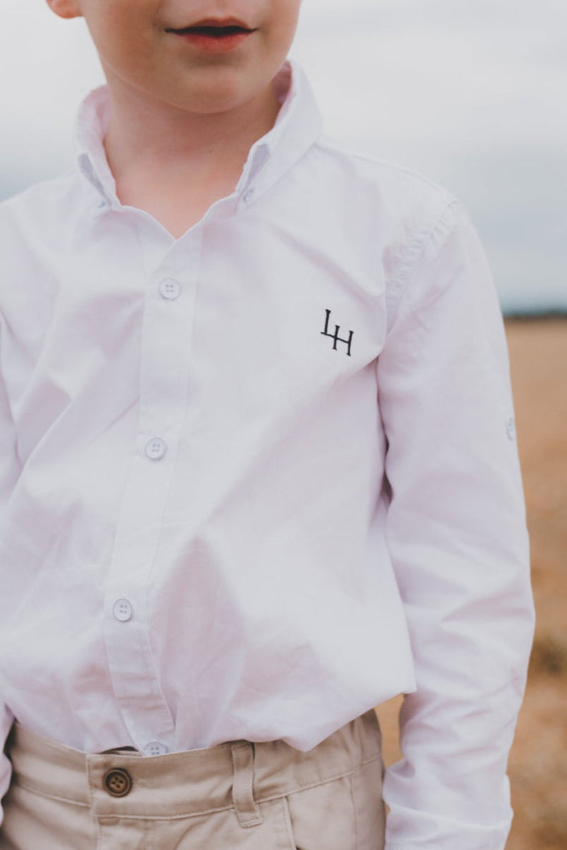 Boys Oxford Dress Shirt -  White