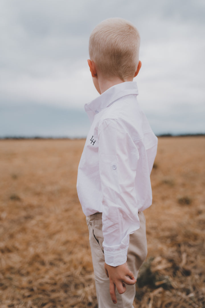 Boys Oxford Dress Shirt -  White