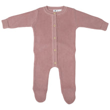 Load image into Gallery viewer, Korango Knit Onesie Baby Girls Plush Knit Romper - Dusty Pink
