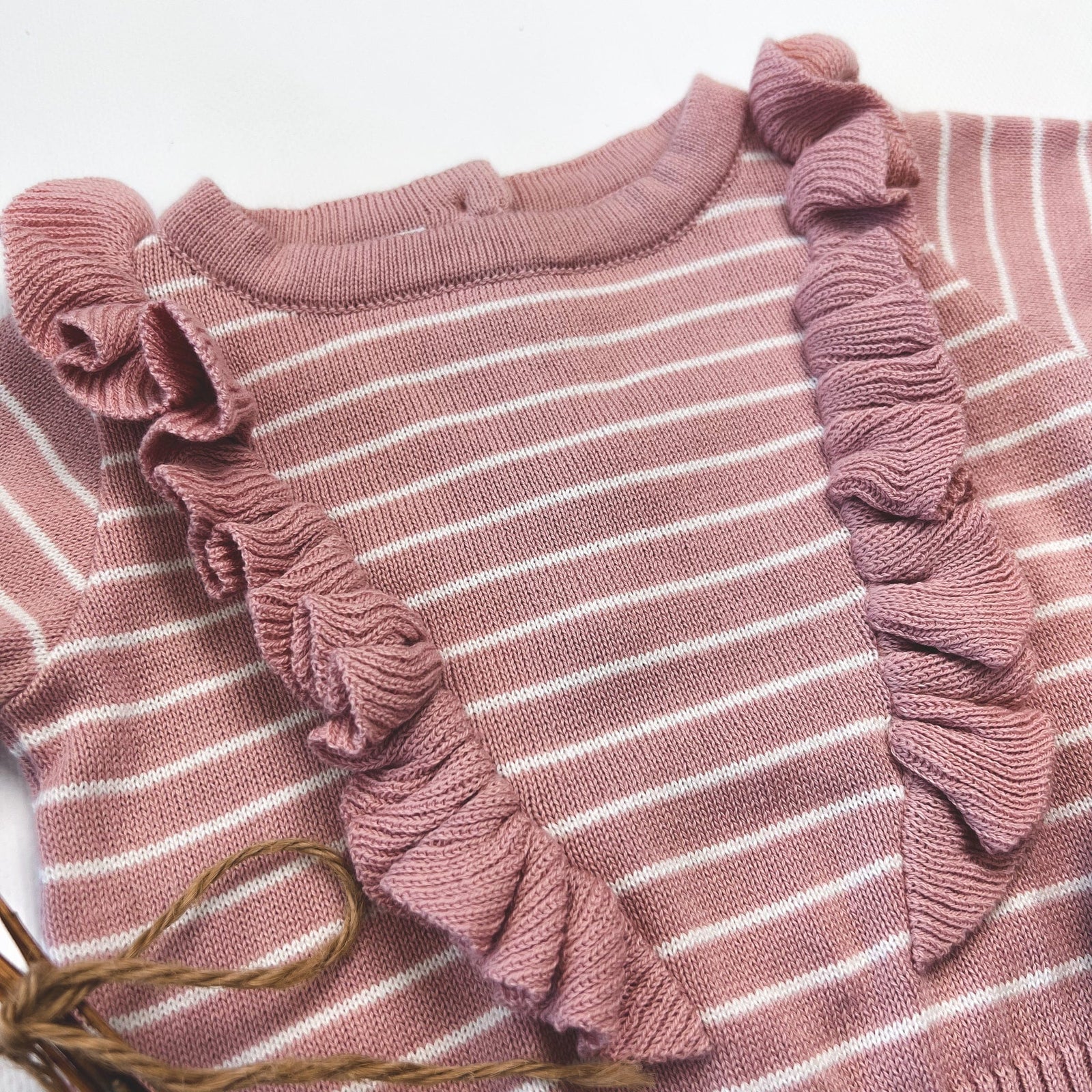 Korango Outerwear Baby Girls Frill Knit Sweater