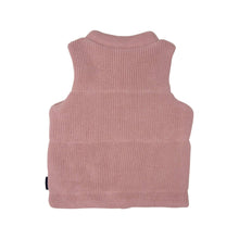 Load image into Gallery viewer, Korango Outerwear Baby Girls Lined Knit Vest - Dusty Pink
