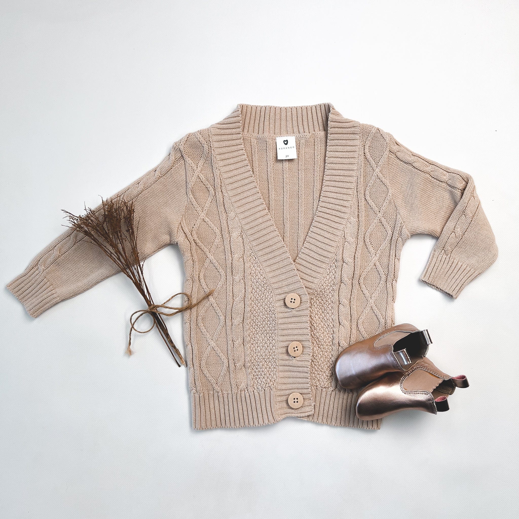 Girls hot sale beige cardigan