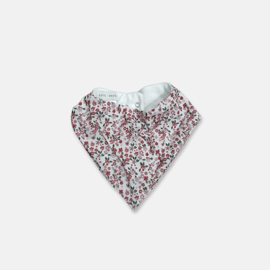 Love Henry Accessories Baby Girls Dribble Bib - Pink Petite Floral