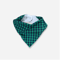 Love Henry Accessories One Size Baby Boys Dribble Bib - Green Navy Check