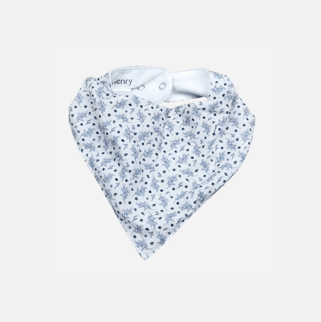 Love Henry Accessories One Size Baby Girls Dribble Bib - Petite Navy Floral